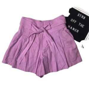 bp High Waist Lilac Tie-Front Shorts NWOT